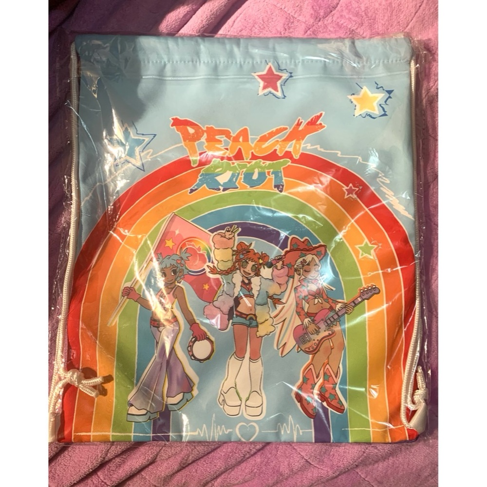 BRAND NEW! Peach Riot Drawstring Bag